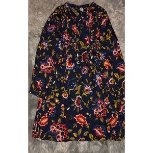 Old Navy Old Long Sleeve  Flower Dress👗